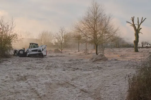 Défrichage de terrain dans les Deux-Sèvres , Châtellerault, Arborea