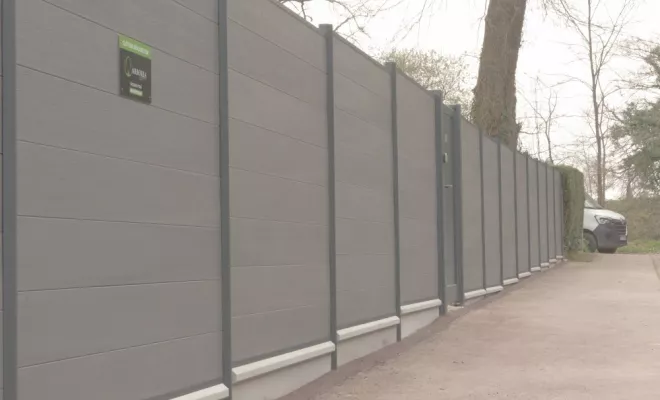 Clôture composite / Portillon aluminium, Châtellerault, Arborea