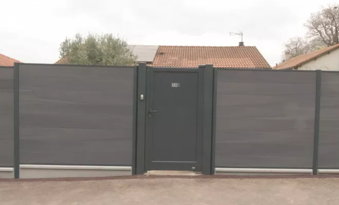 Clôture composite / Portillon aluminium, Châtellerault, Arborea