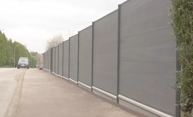 Clôture composite / Portillon aluminium, Châtellerault, Arborea