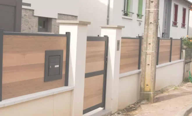 Pose de clôture composite, Châtellerault, Arborea