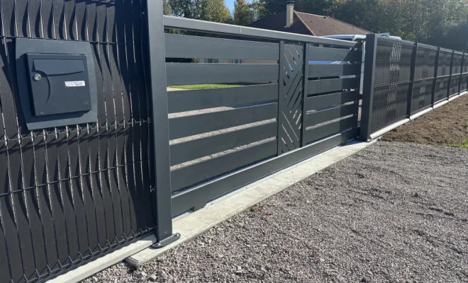 Pose de portails Aluminium sur mesure , Châtellerault, Arborea